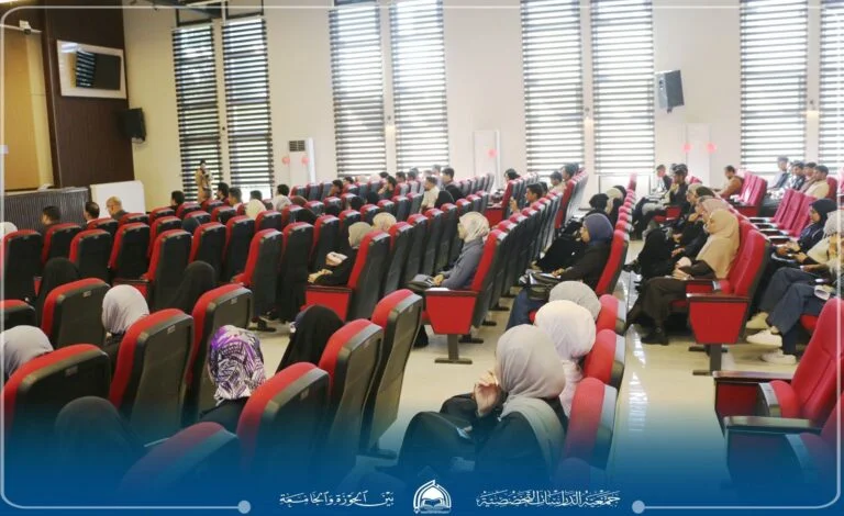 خلال محاضرته في المعهد التقني في بابل